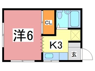 ビレッジ国高　Ａ棟の物件間取画像